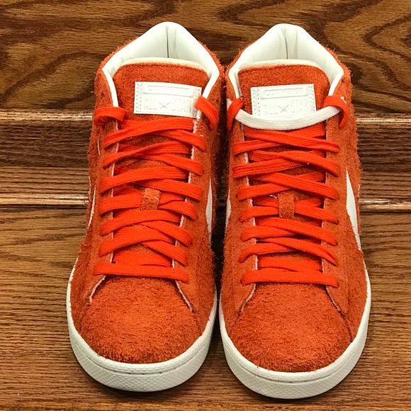 Converse PL 76 Mid Orange Fire Egret Shoes - Picture 4 of 6